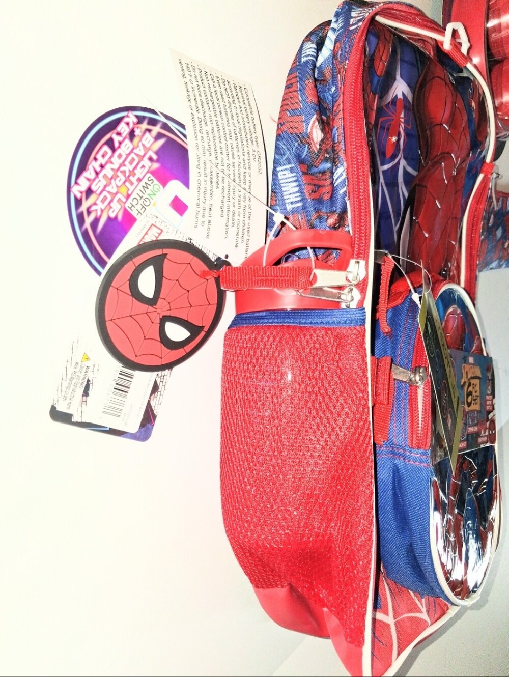 NWT Marvel Spider-Man Light Up Backpack 6 Piece Set Boy's Headphones Lunch Bag - Picture 15 of 17